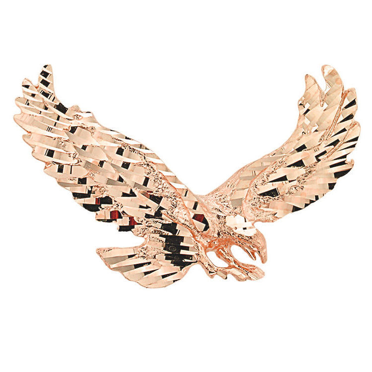 Gold Soaring Eagle Pendant, view 2