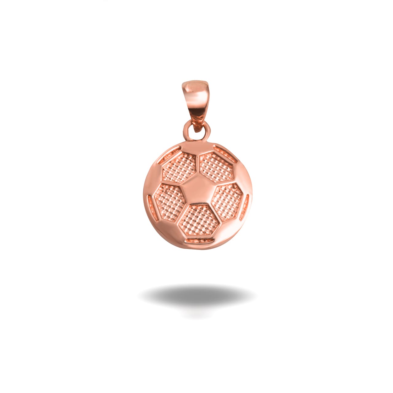 Gold Soccer Ball Sports Pendant Necklace, view 7