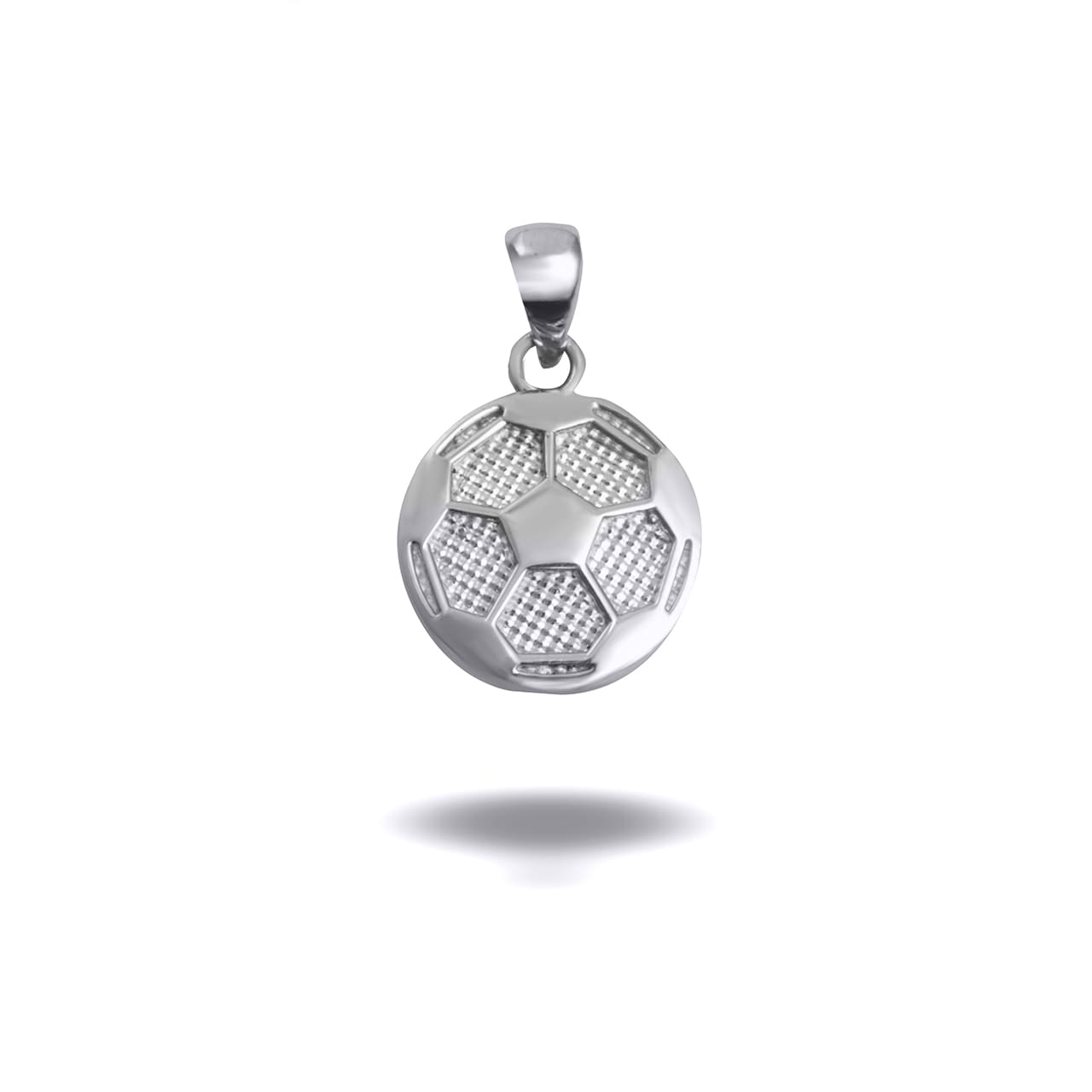 Gold Soccer Ball Sports Pendant Necklace, view 9