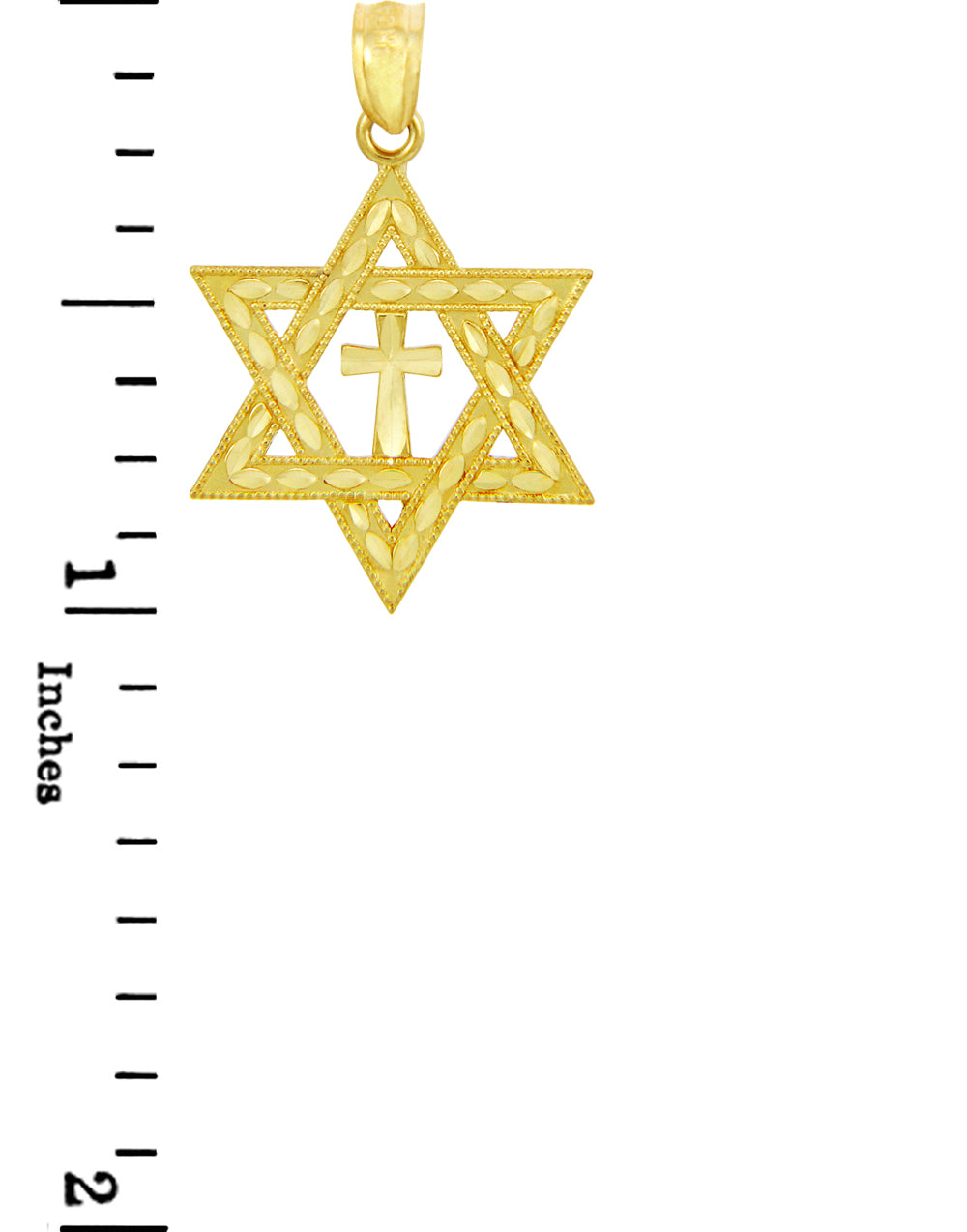 Gold Star Cross of David, view 2