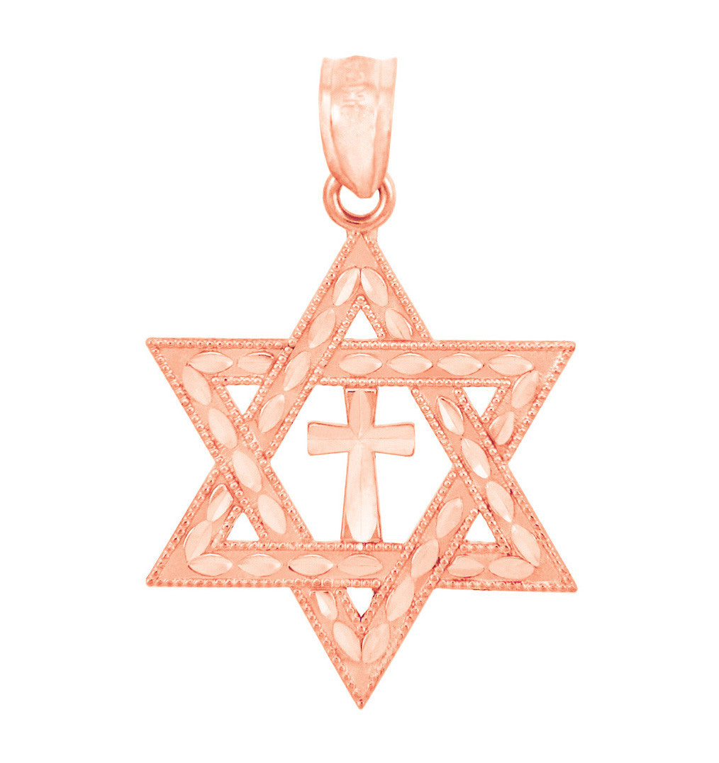 Gold Star Cross of David, view 3