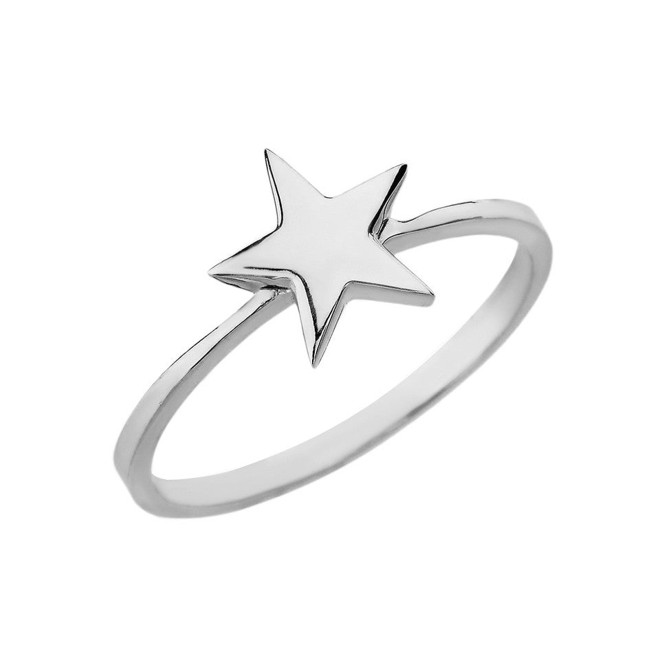 Gold Star Shape Ring, view 2