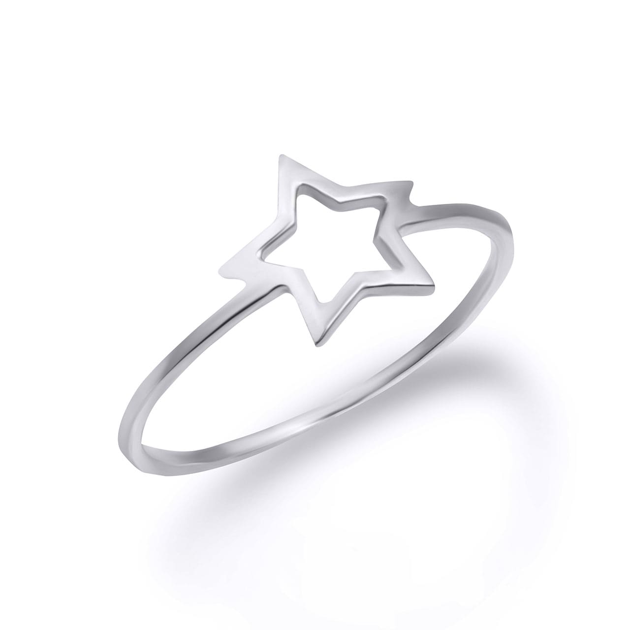 Gold Star Shaped Ring, view 3
