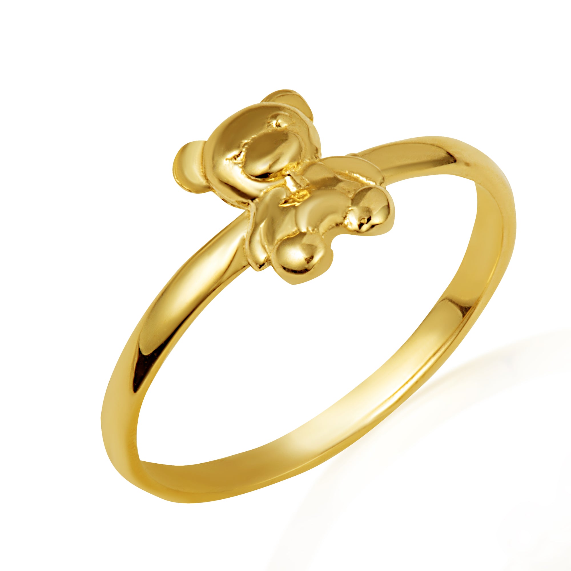 Gold Teddy Bear Toy Ring, view 6