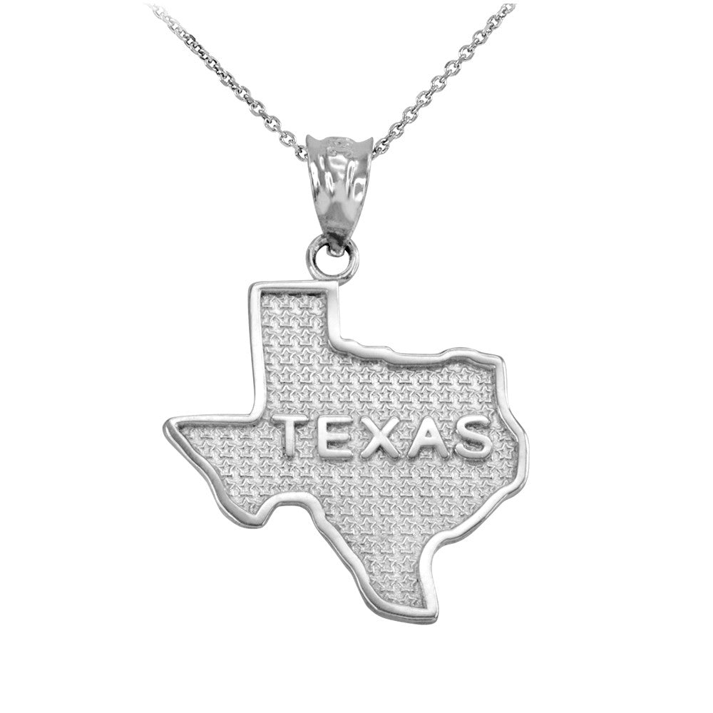 Gold Texas State Map Pendant, view 3