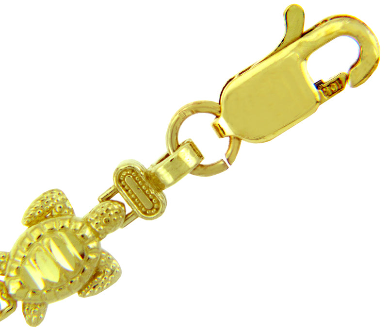 Gold Turtle Bracelet, view 3