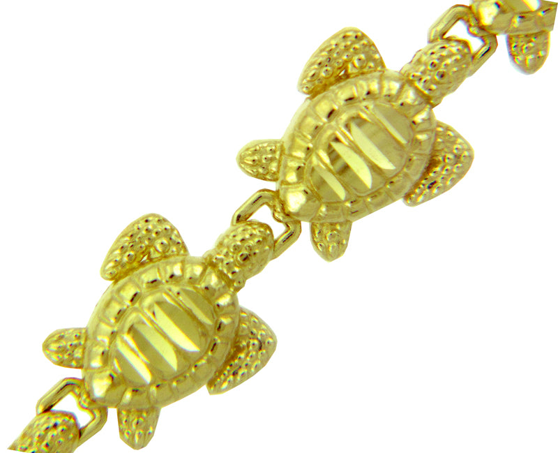 Gold Turtle Bracelet, view 4