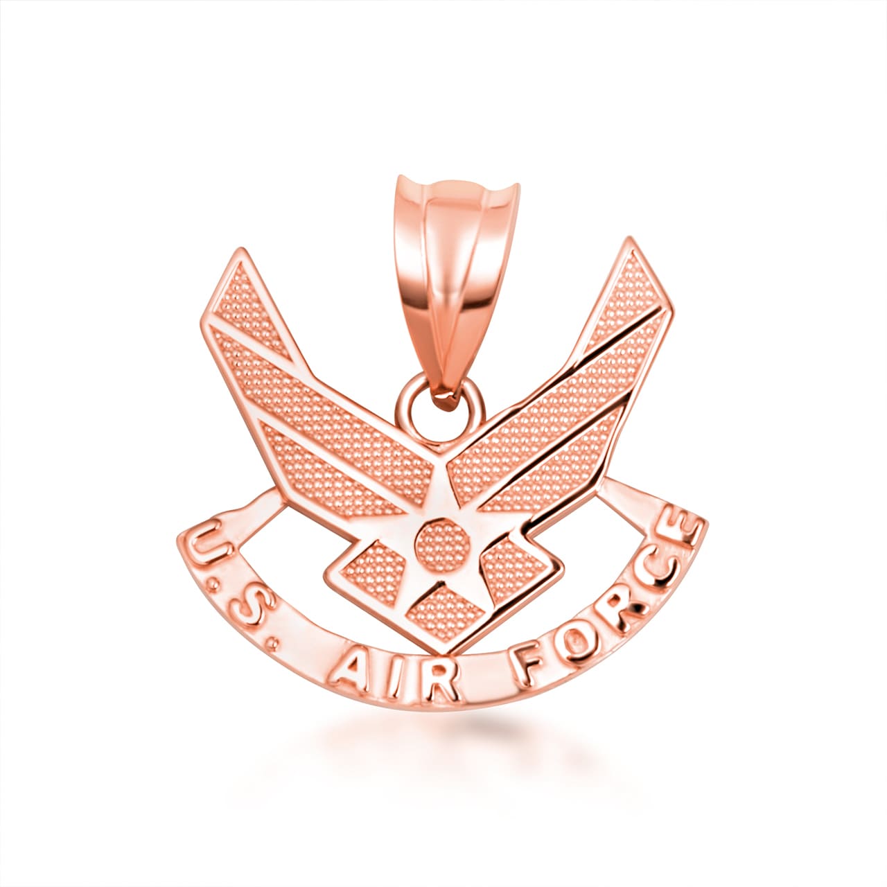 Gold United States Air Force Emblem Officially Licensed Pendant Necklace, view 7