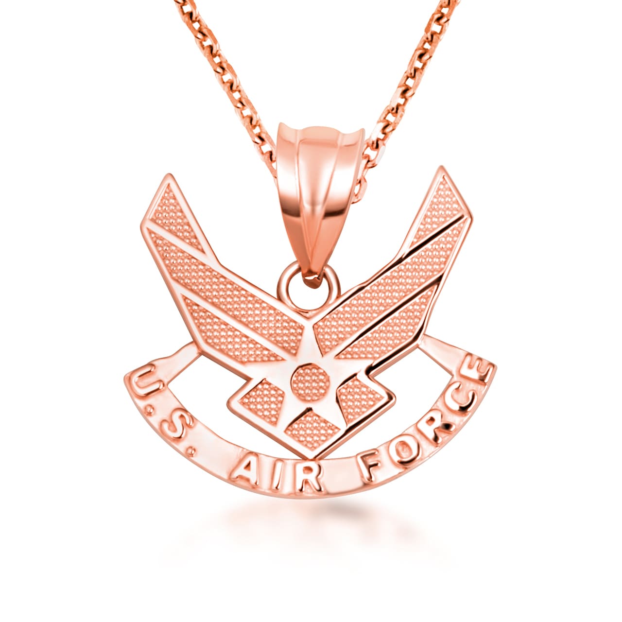 Gold United States Air Force Emblem Officially Licensed Pendant Necklace, view 8