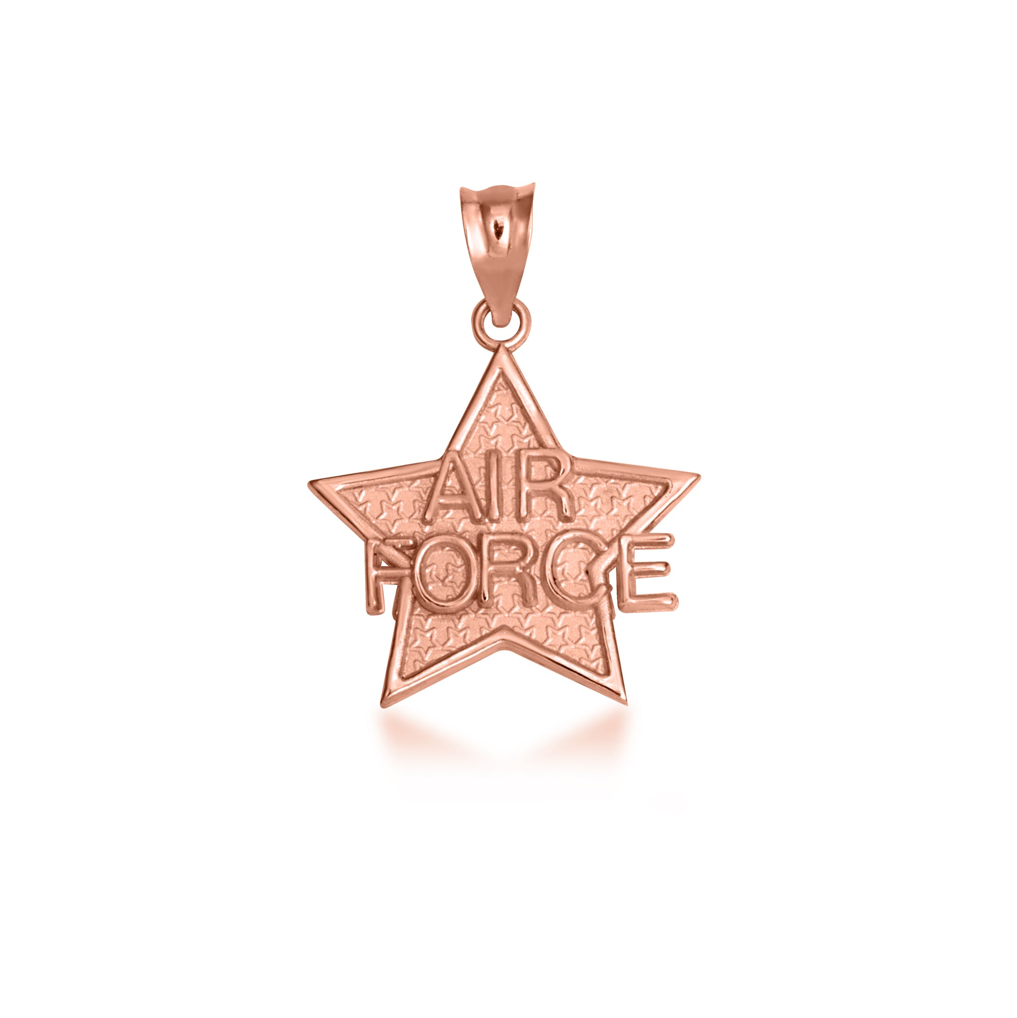 Gold United States Air Force Star Officially Licensed Pendant Necklace, view 8