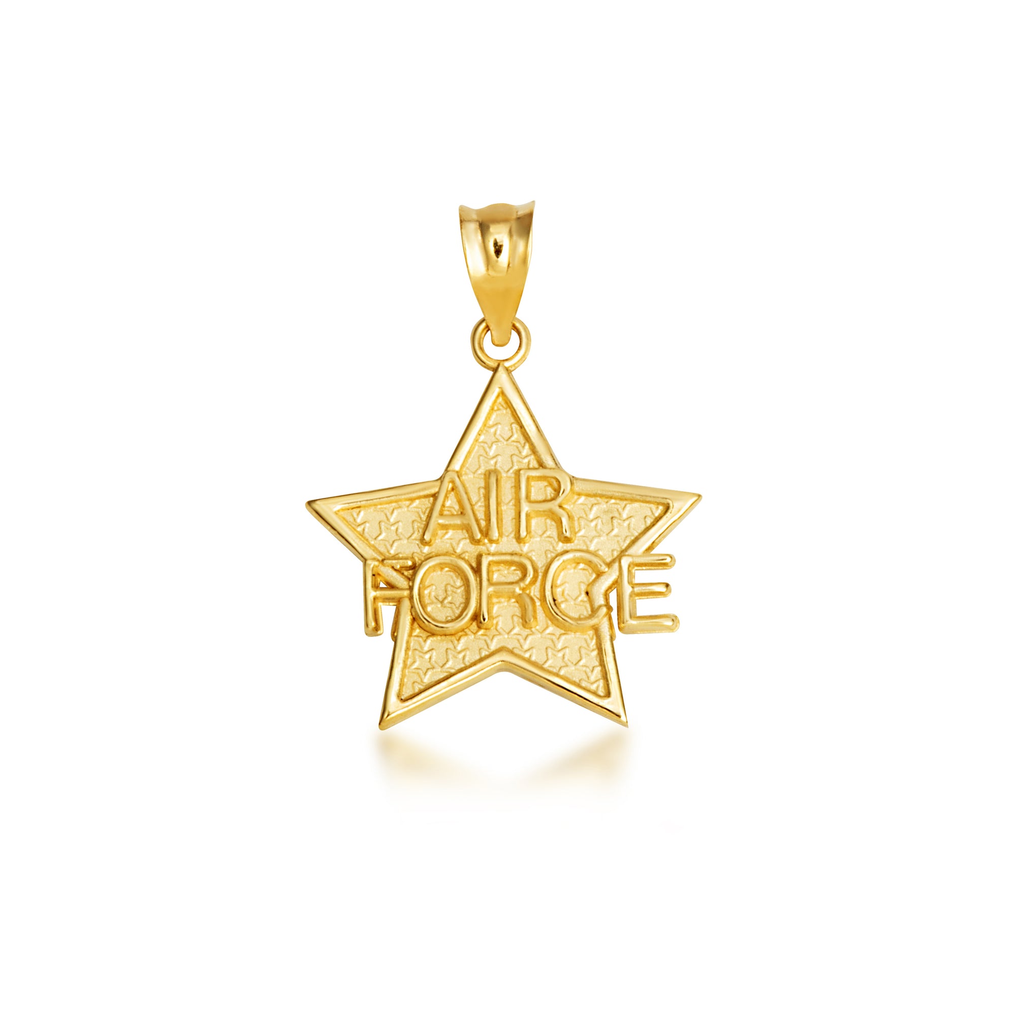 Gold United States Air Force Star Officially Licensed Pendant Necklace, view 10