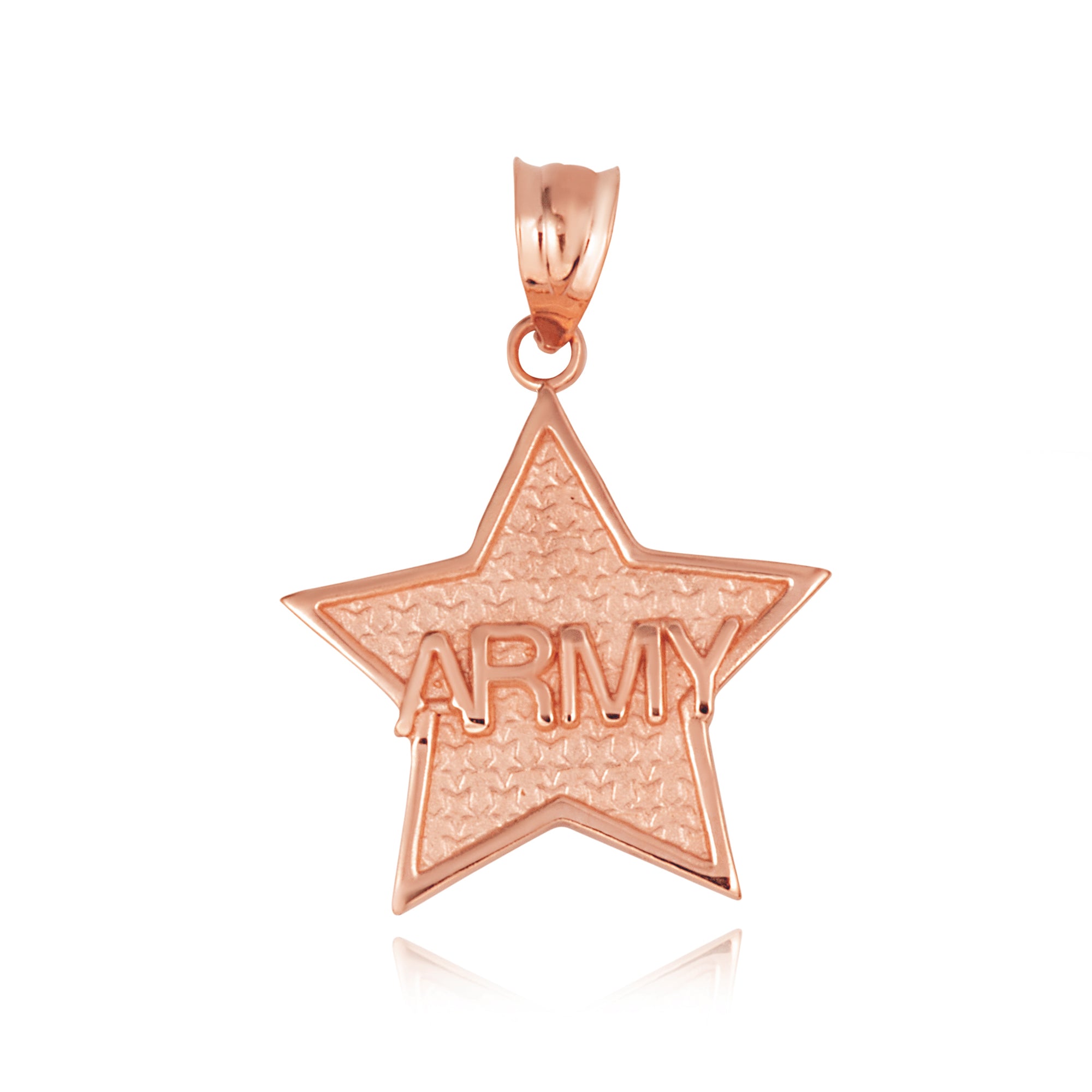 Gold United States Army Officially Licensed Star Pendant Necklace, view 10