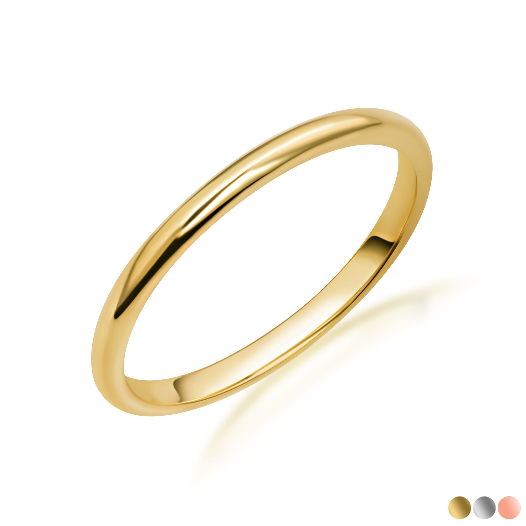 Gold Wedding Band Engagement Ring