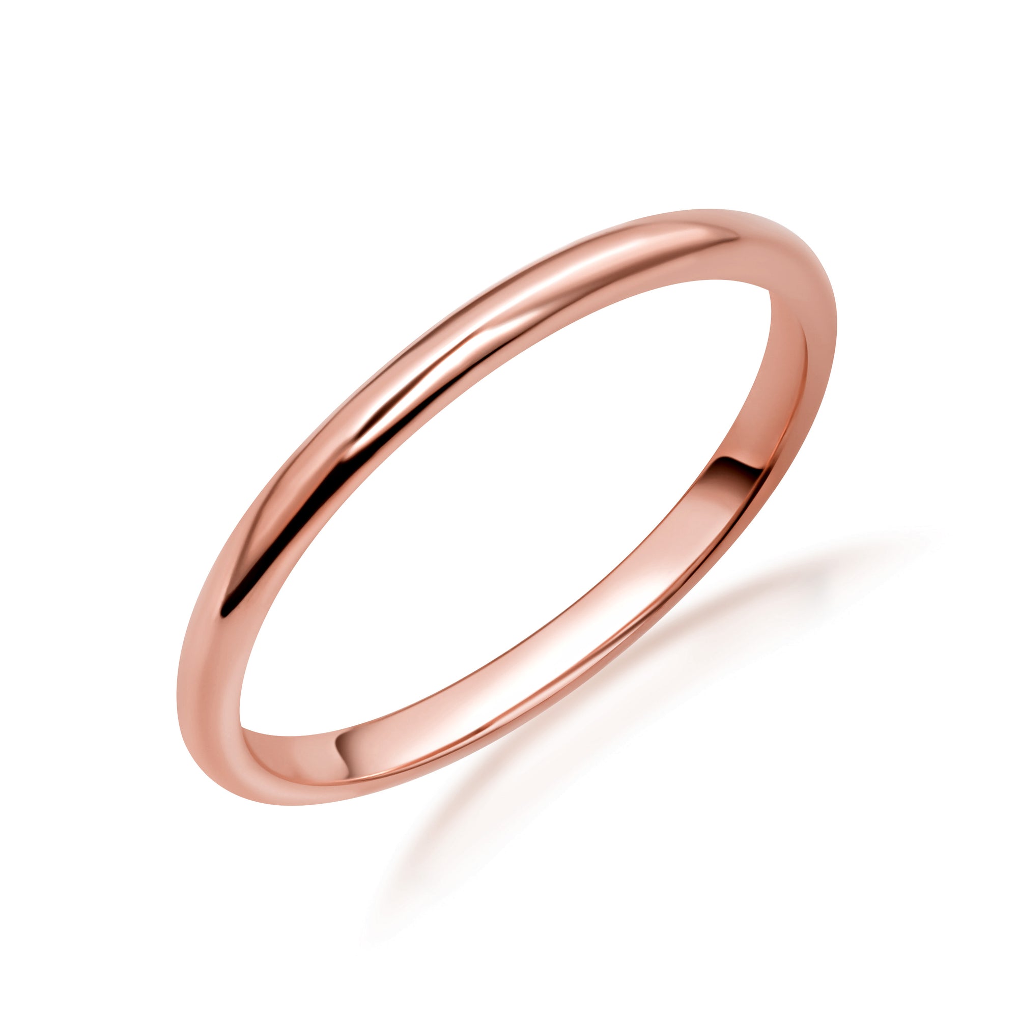 Gold Wedding Band Engagement Ring, view 5