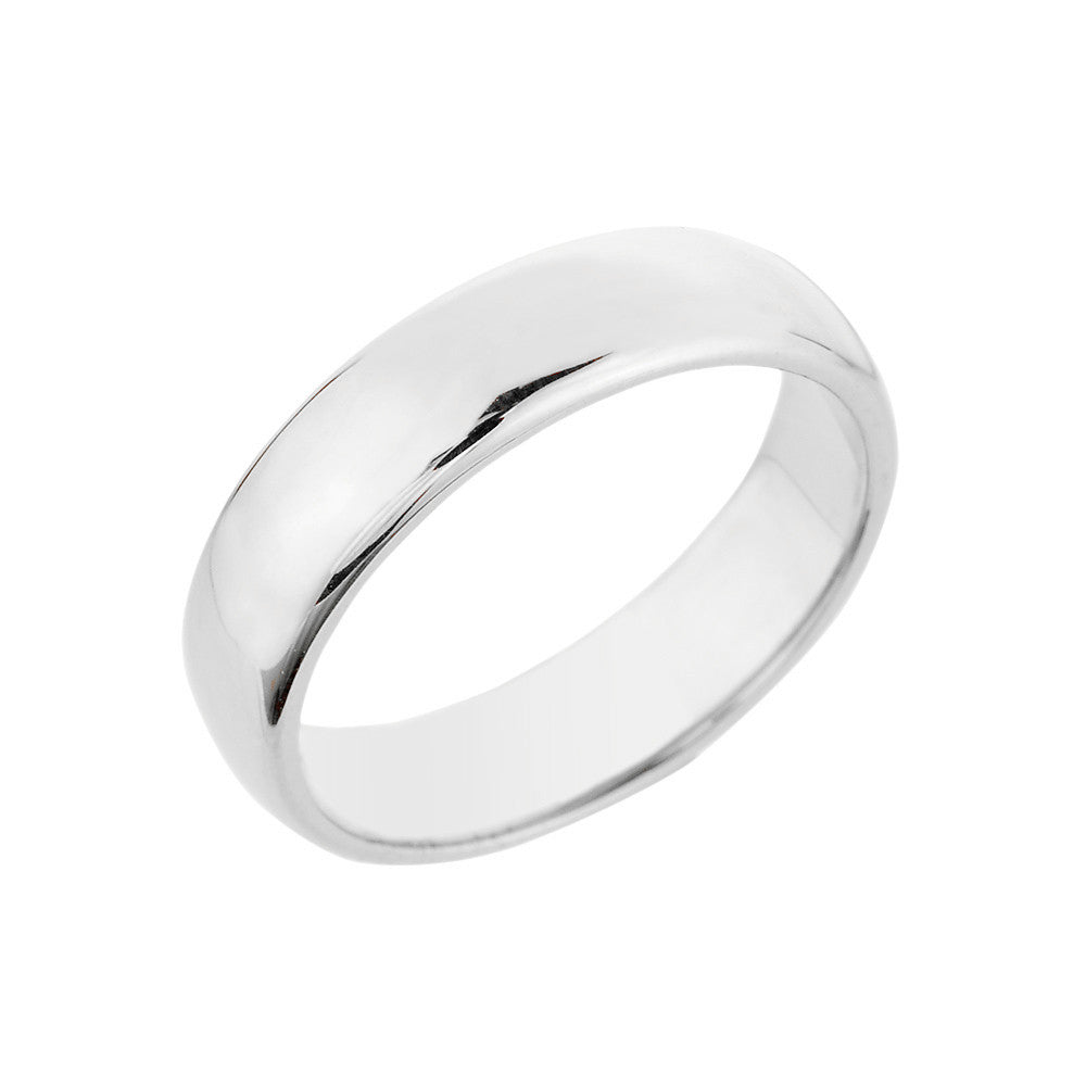 Gold Wedding Band Ring 5 mm, view 3