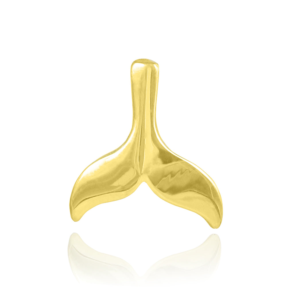 Gold Whale Tail Charm