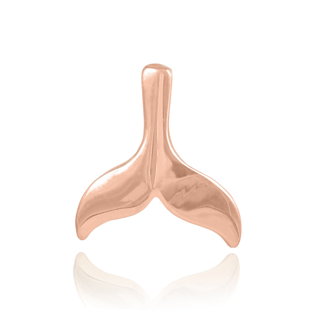 Gold Whale Tail Charm, view 3