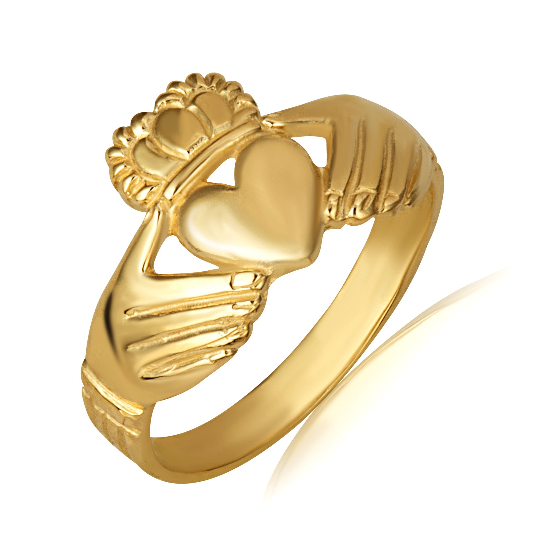 Gold Women's Eternal Irish Claddagh Ring