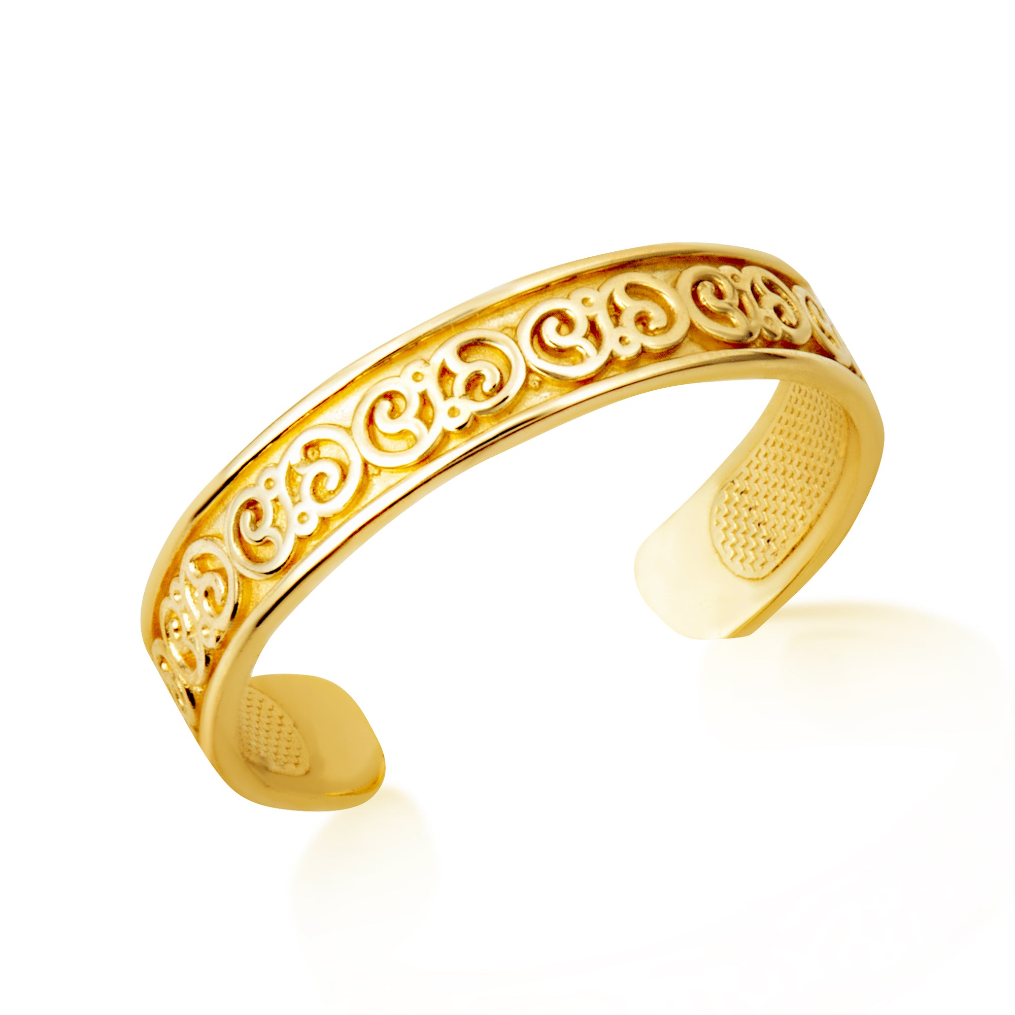 Gold Women's Flower Power Toe Ring