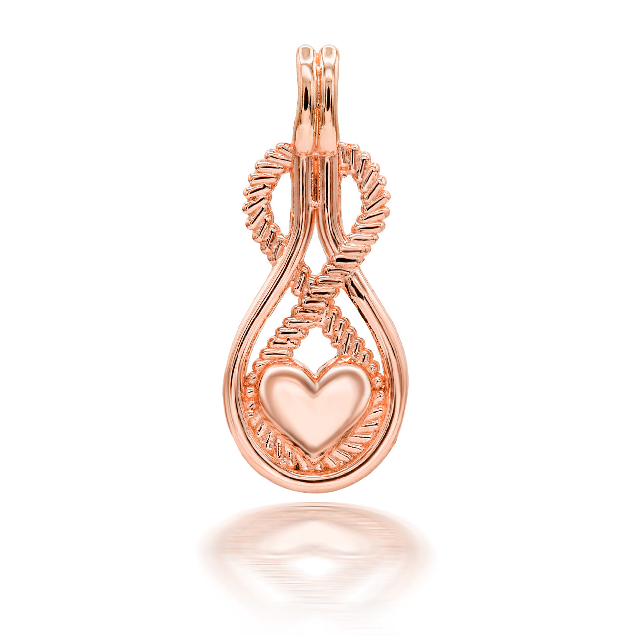 Infinity Heart Pendant Necklace in Gold, view 4