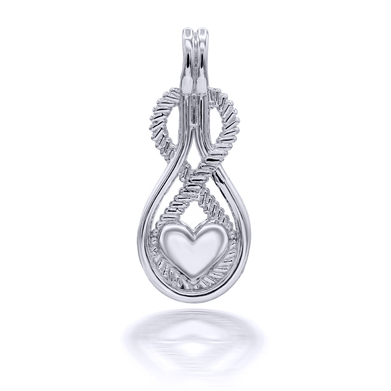 Infinity Heart Pendant Necklace in Gold, view 6