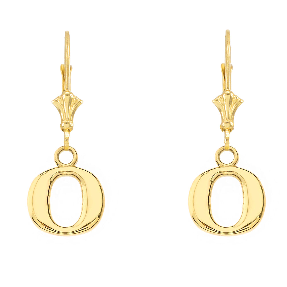 Initial Earrings in 14K, view 28