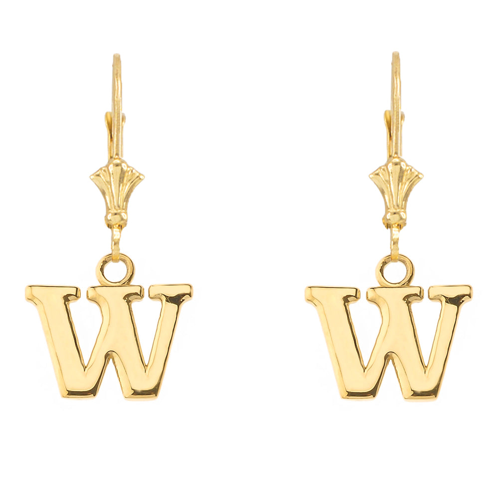 Initial Earrings in 14K, view 44