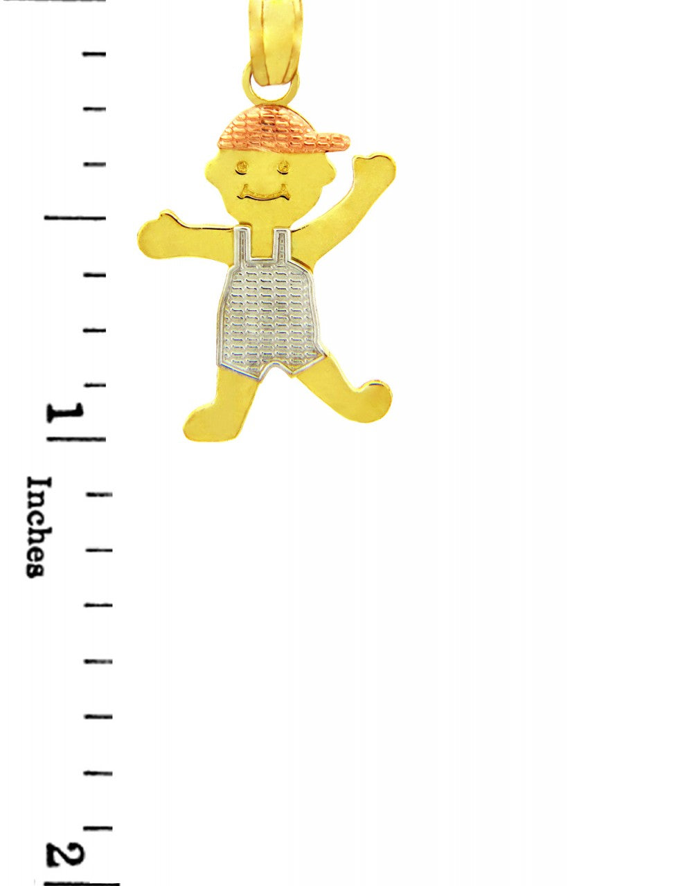 It's A Boy! Tri-Color Gold Charm, view 2