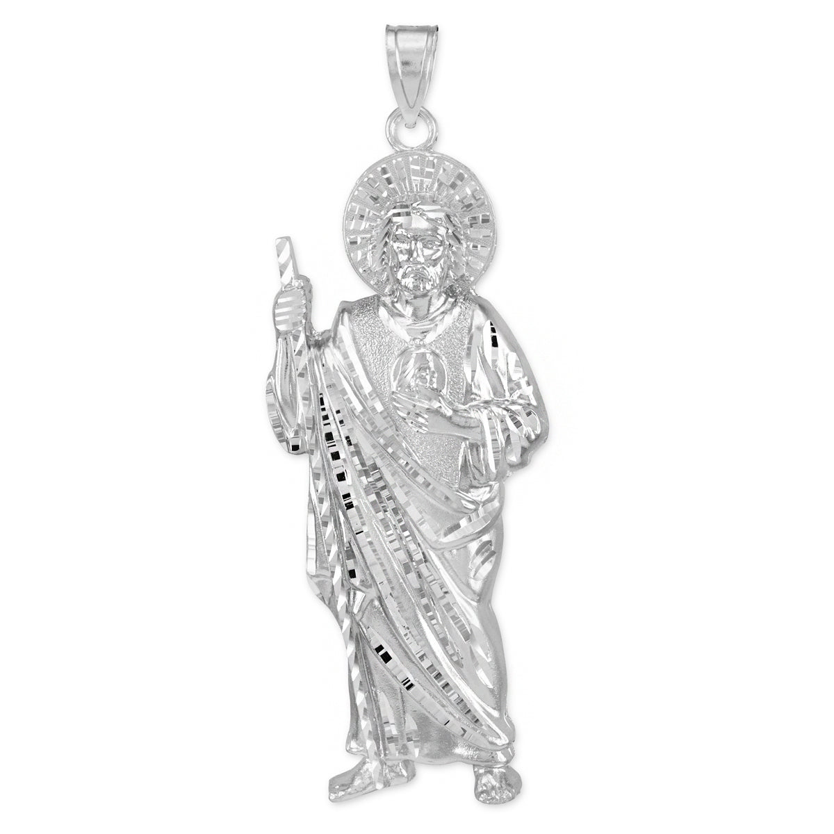 Large Gold St. Jude Pendant, view 7