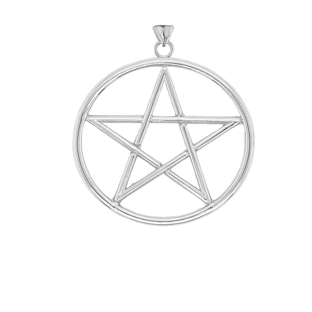Large Pentagram Pendant in Sterling Silver, view 2
