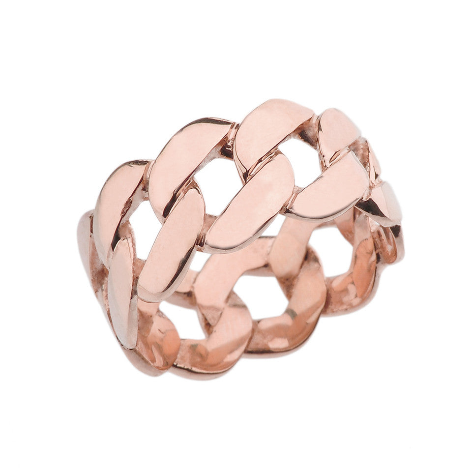 Men’s Gold Cuban Link Ring, view 3