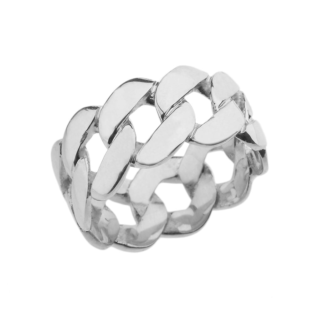 Men’s Silver Cuban Link Ring