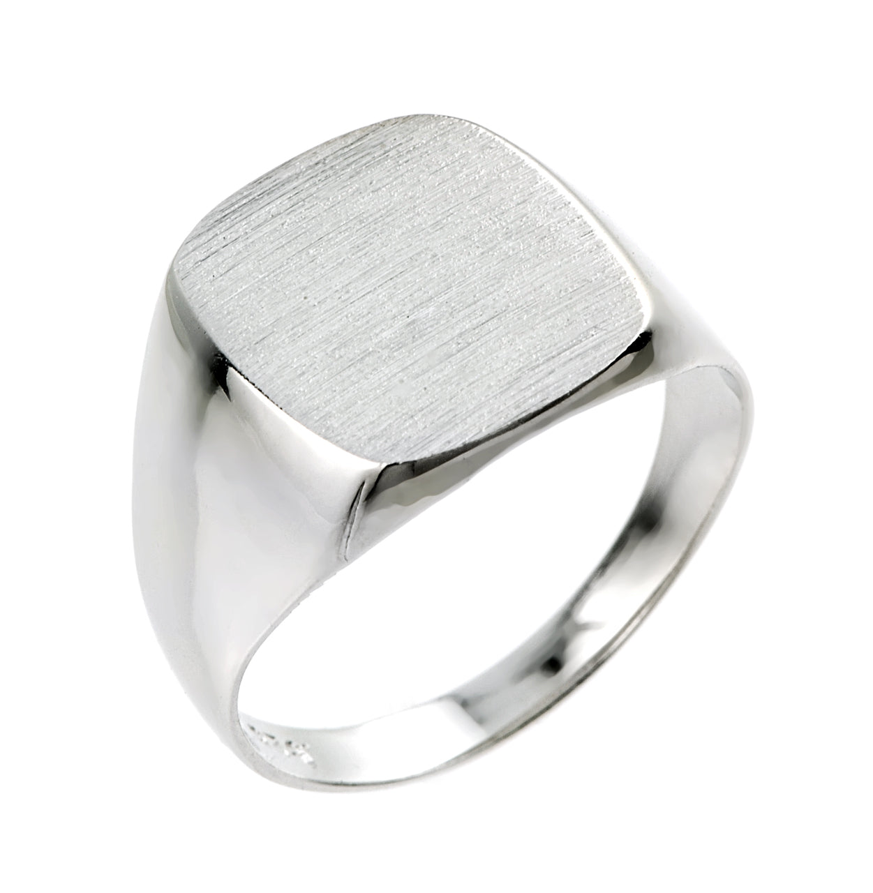 Men's Sterling Silver Engravable Signet Ring