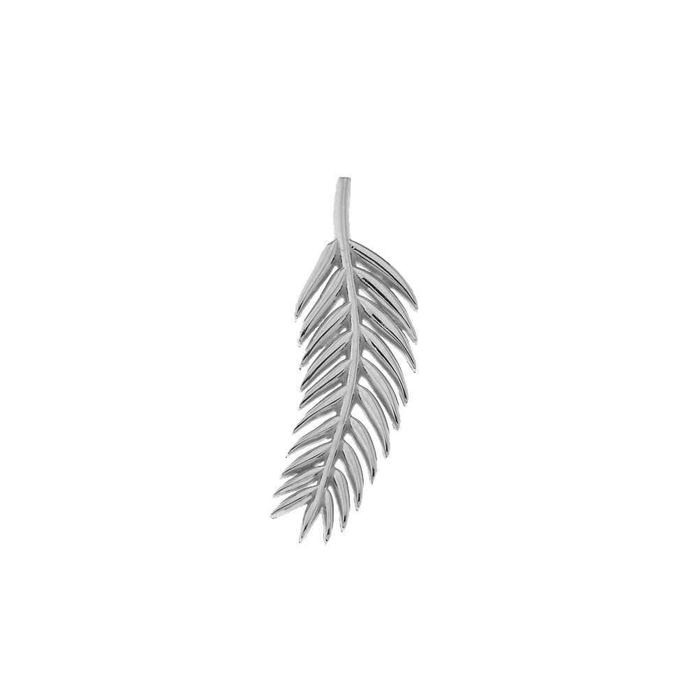 Olive Leaf Pendant Necklace in Gold, view 6