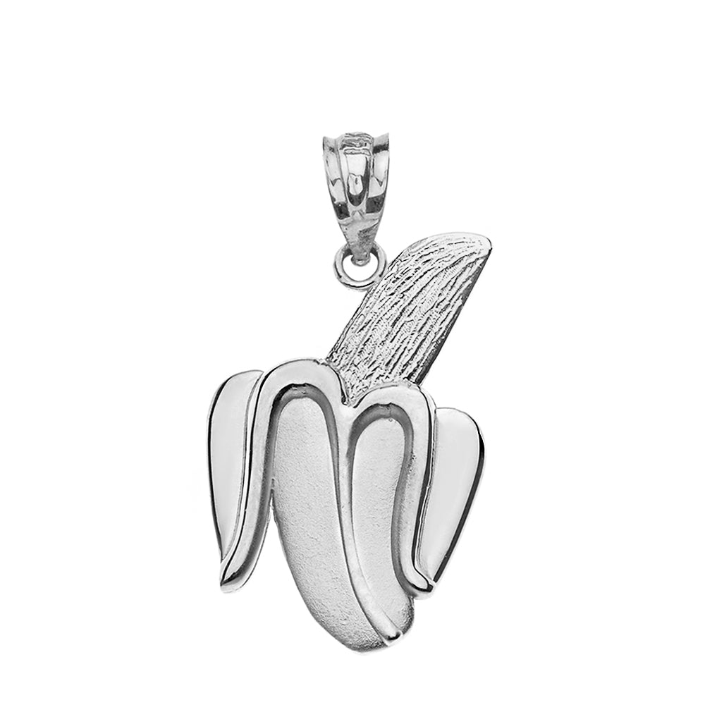 Peeled Banana Pendant Necklace in Gold, view 8