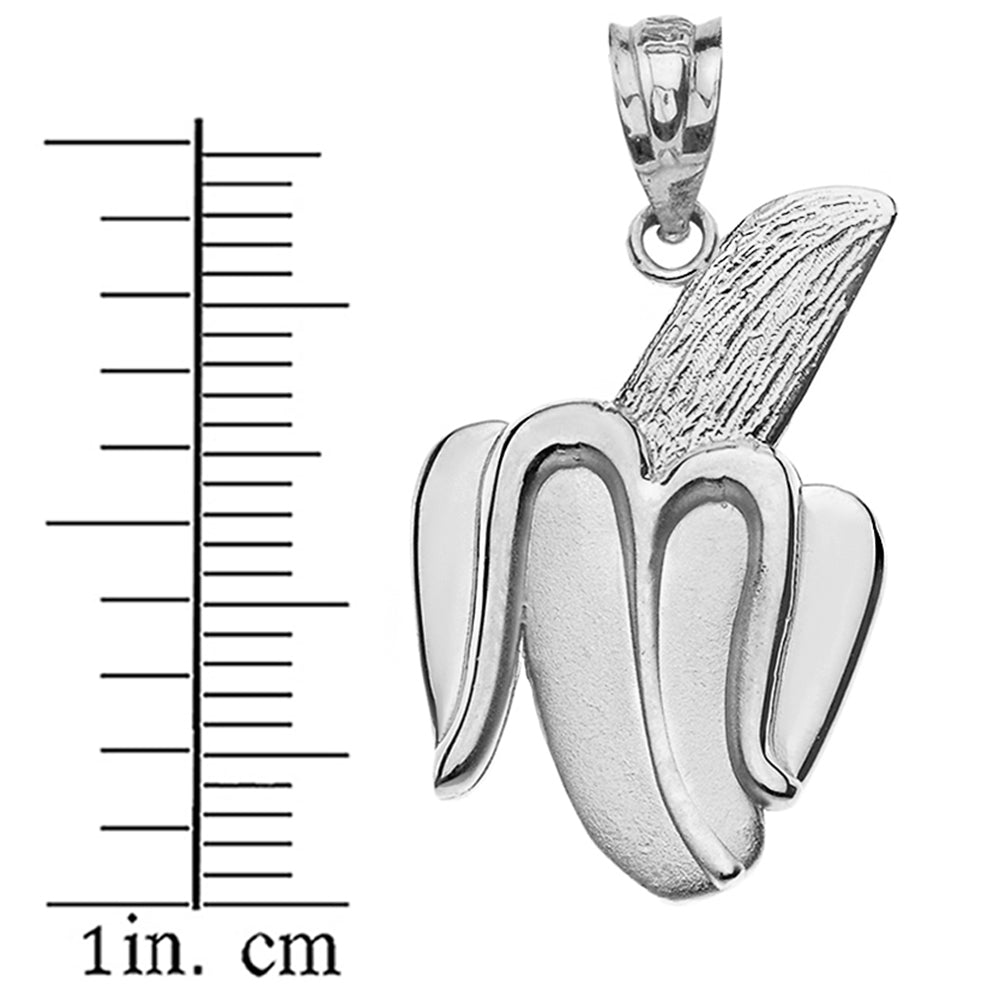 Peeled Banana Pendant Necklace in Gold, view 9