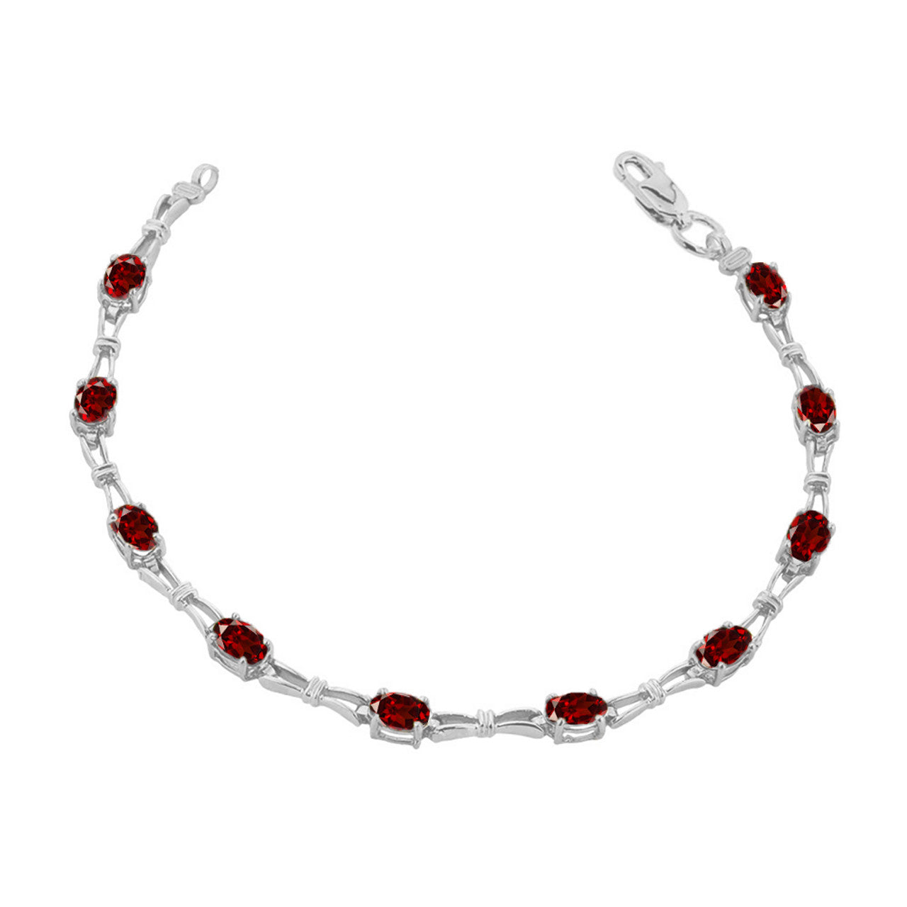 Personalized Birthstone Tennis Bracelet, view 2