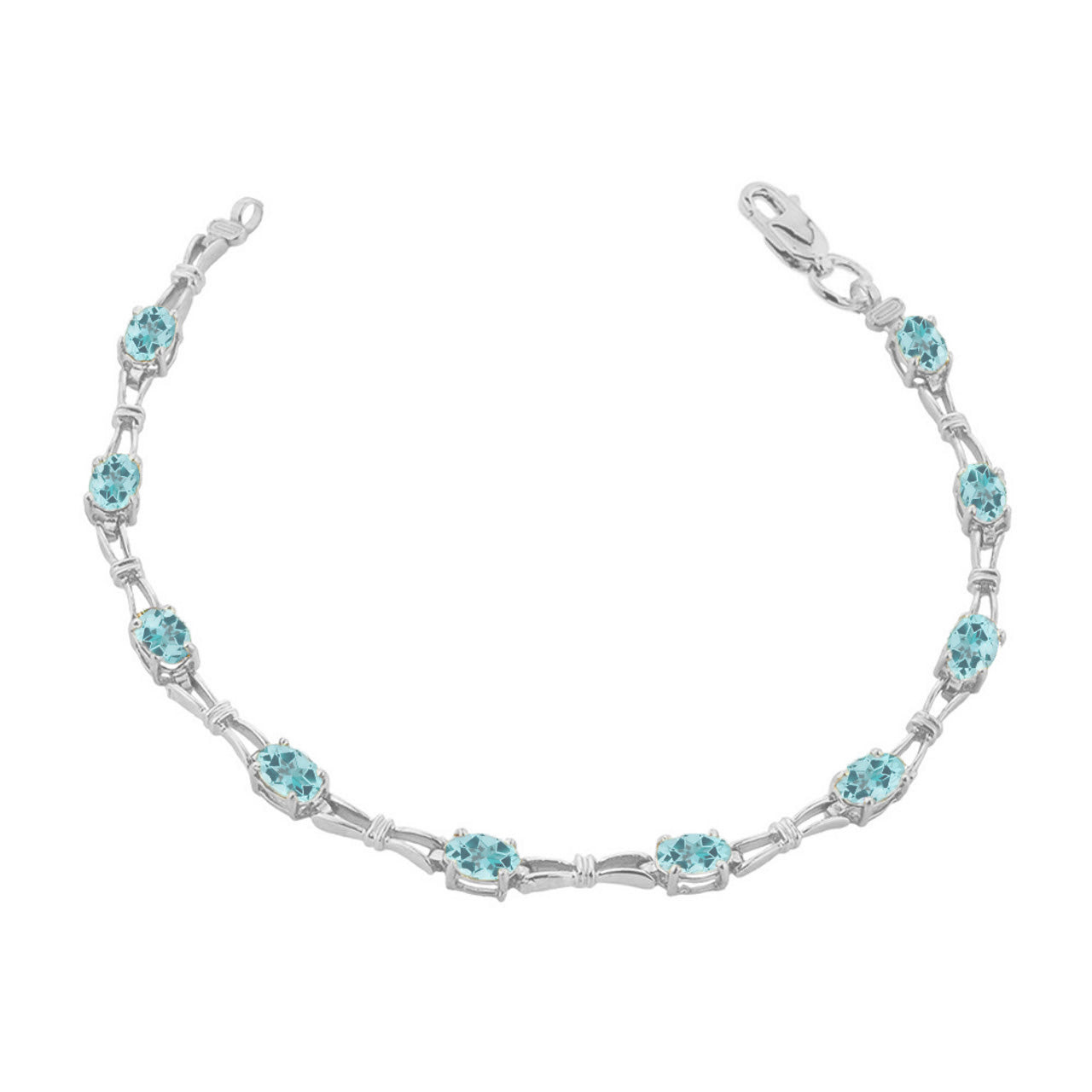 Personalized Birthstone Tennis Bracelet, view 4