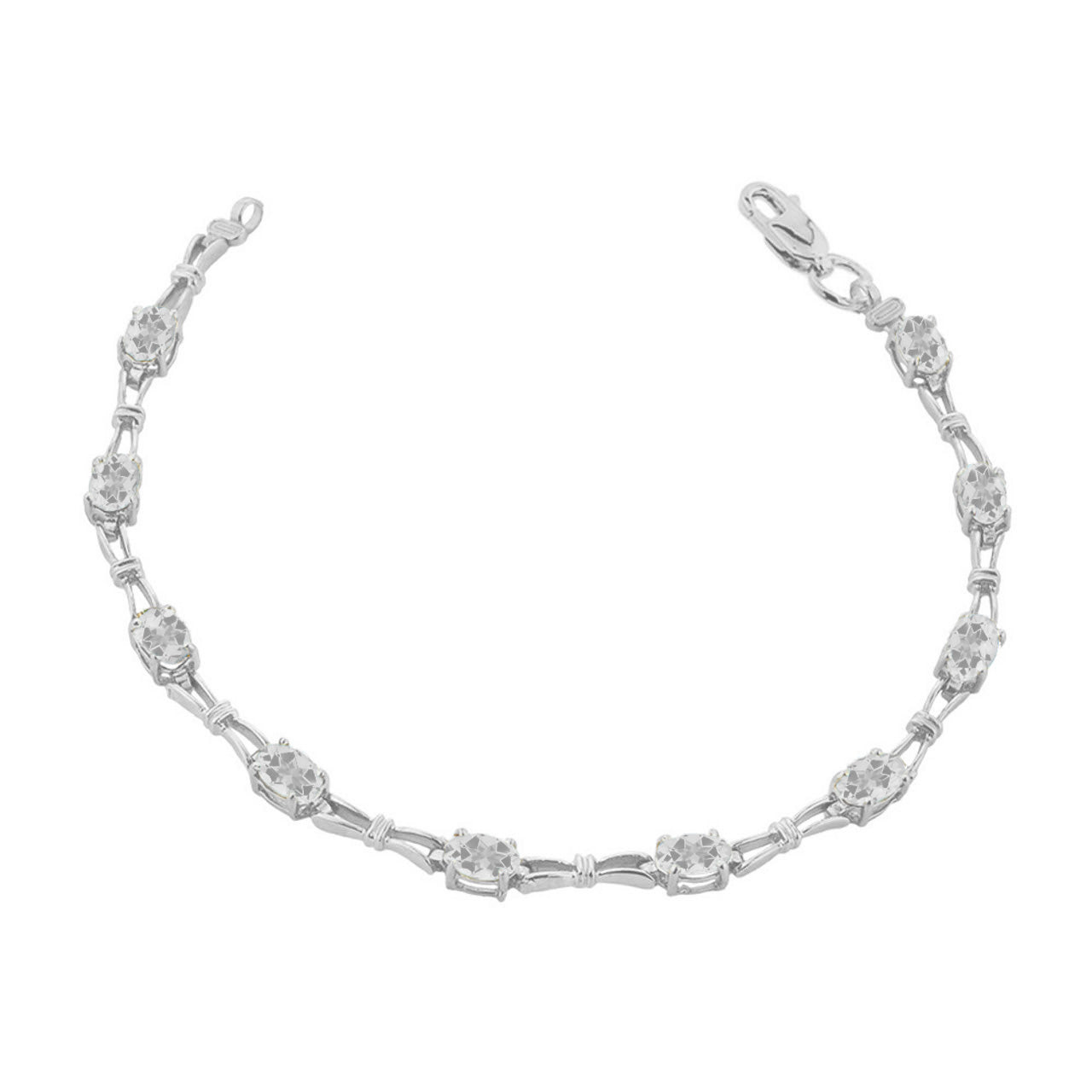 Personalized Birthstone Tennis Bracelet, view 5