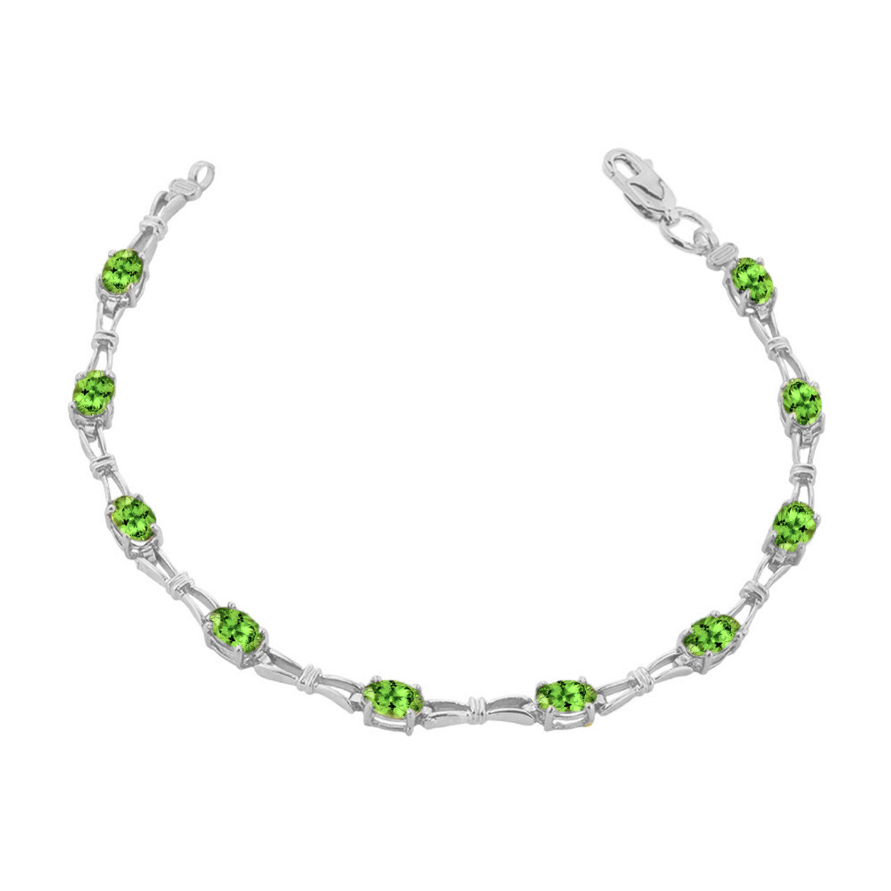 Personalized Birthstone Tennis Bracelet, view 9