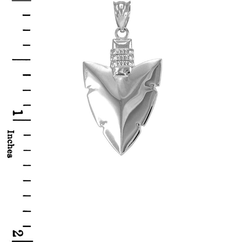 Polished Gold Arrowhead Pendant Necklace, view 4