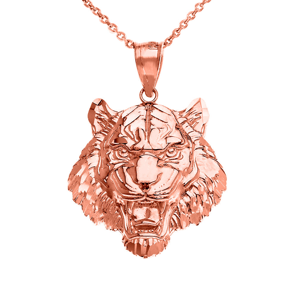 Roaring Tiger Pendant Necklace in Gold (Medium) 1.31, view 4