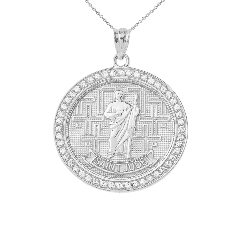 Saint Jude Medallion Pendant Necklace