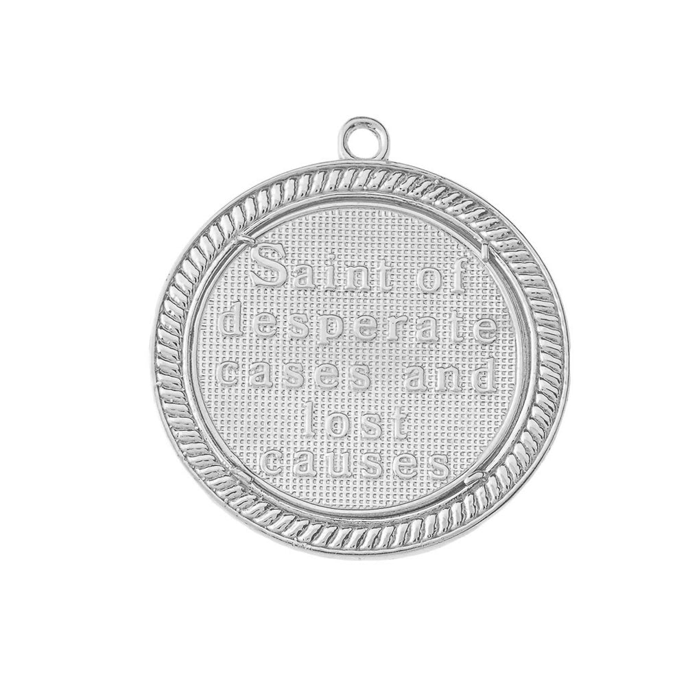 Saint Jude Medallion Pendant Necklace, view 3