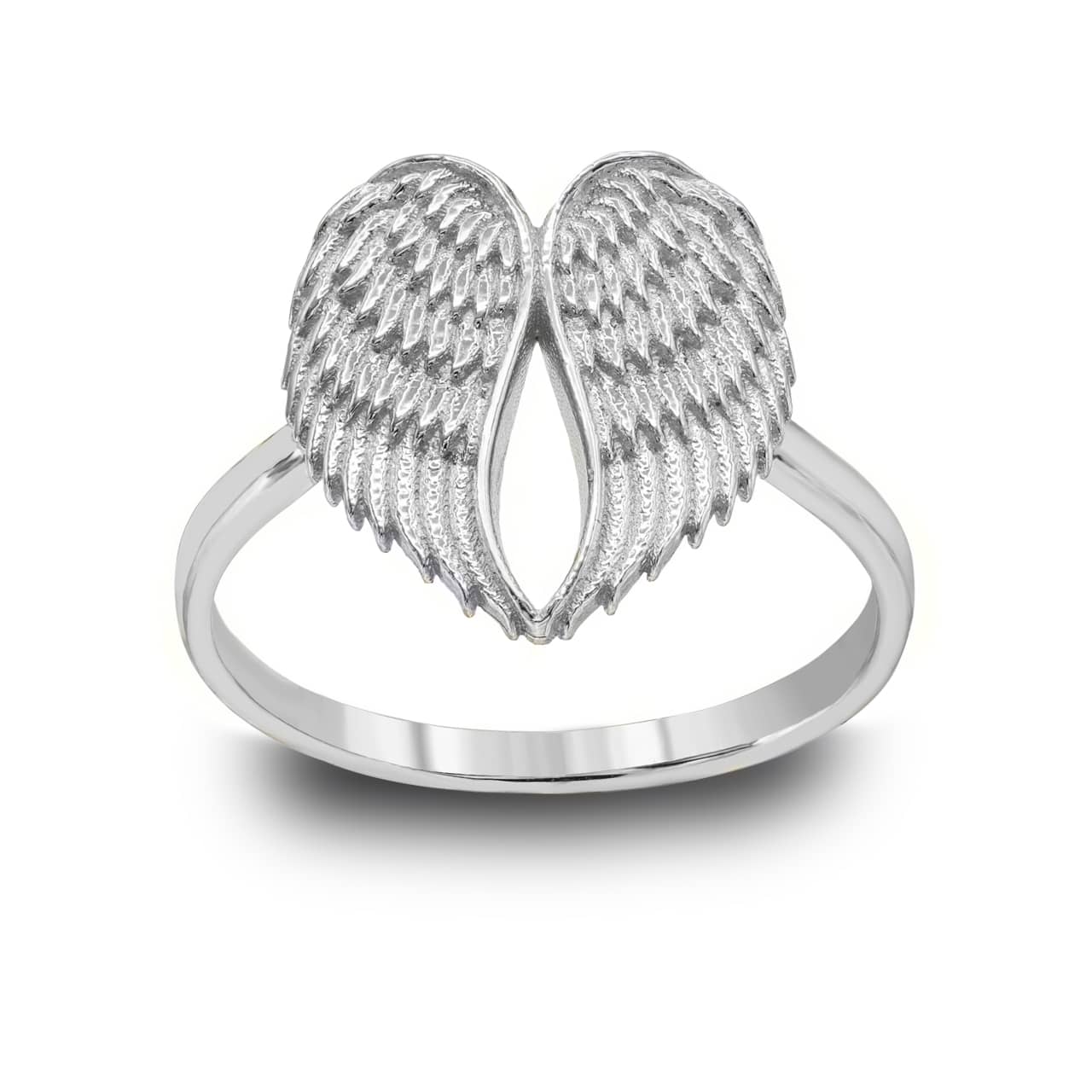 Silver Angel Wing Ring