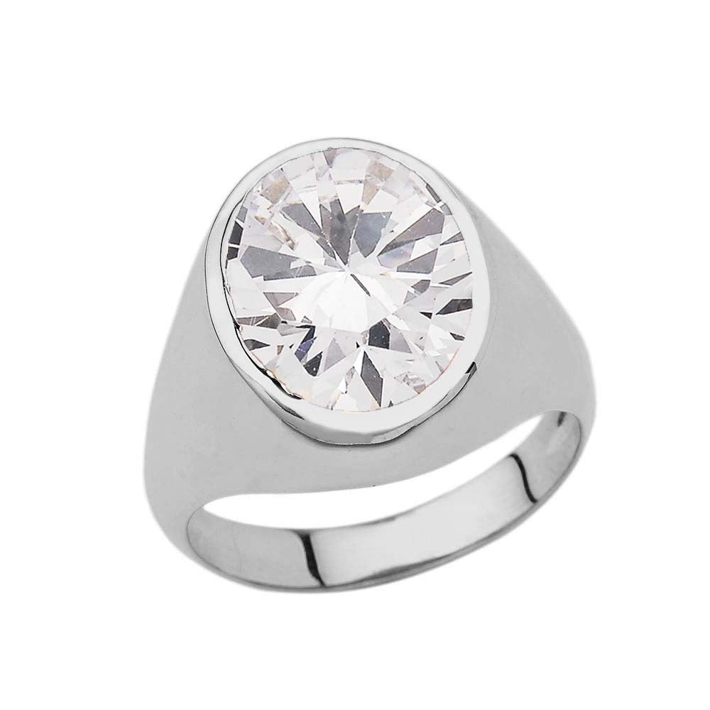 Silver Custom 10ct Birthstone Ring, view 4