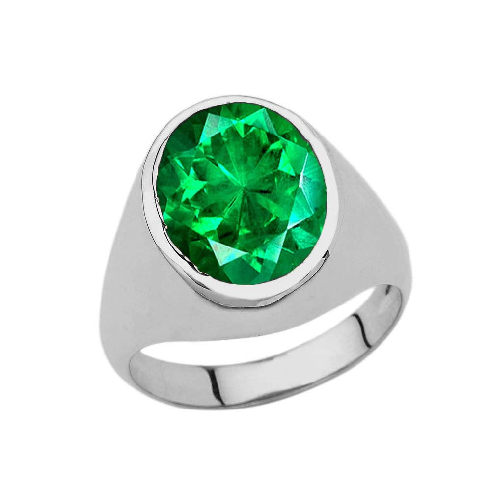 Silver Custom 10ct Birthstone Ring, view 5