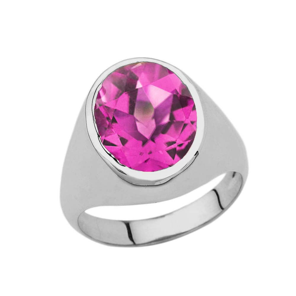 Silver Custom 10ct Birthstone Ring, view 6
