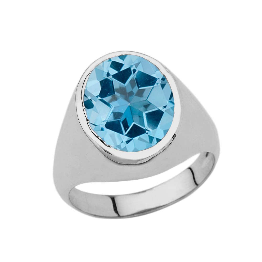 Silver Custom 10ct Birthstone Ring, view 12