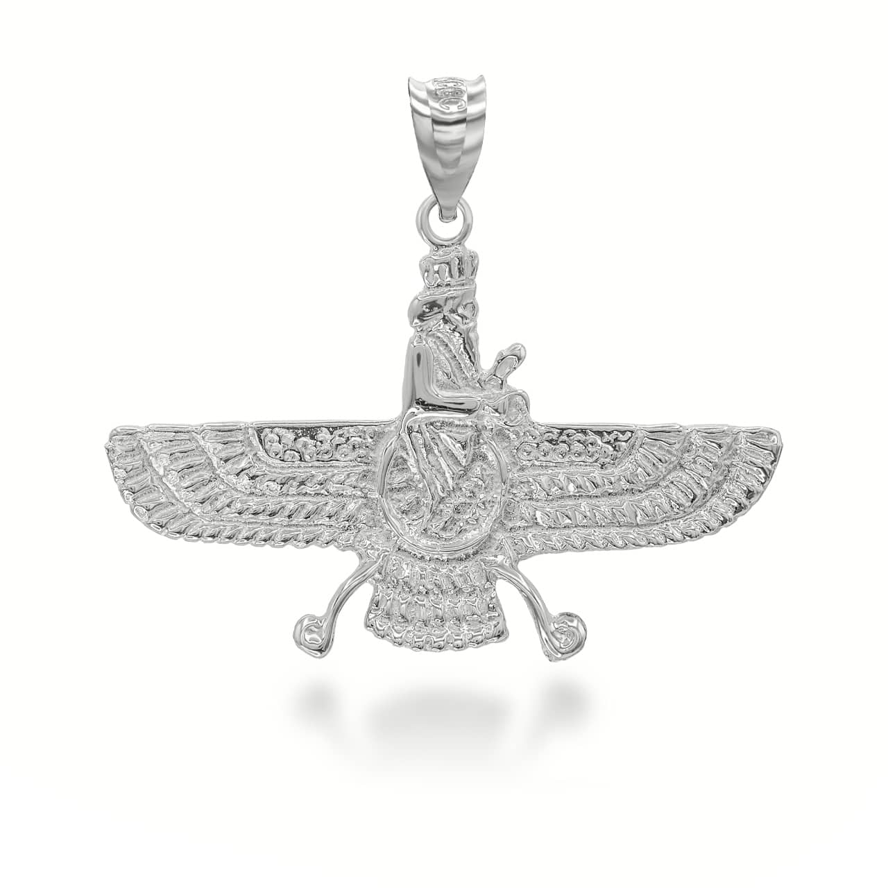 Silver Faravahar Ahura Mazda Pendant/Necklace